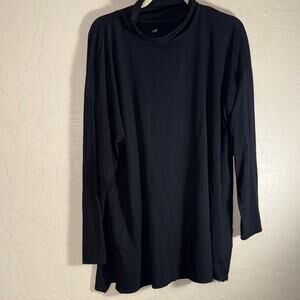 J Jill luxe supima high low turtleneck tunic top plus size size 2X.